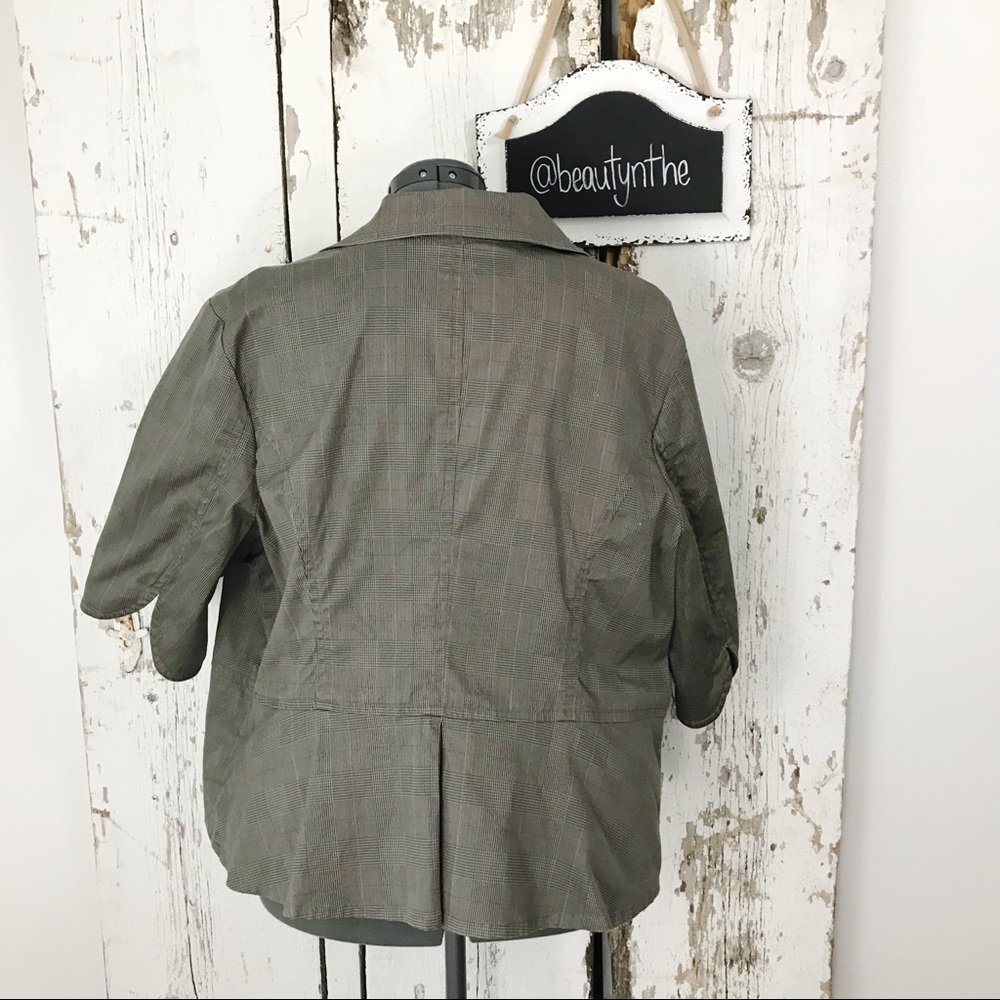 Lane Bryant plaid blazer jacket - Picture 5 of 7